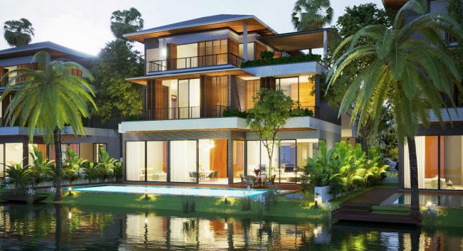 Bán biệt thự đơn lập Vườn Mai KĐT Ecopark, DT 360m2, hướng Đông, giá 45 tỷ full đồ